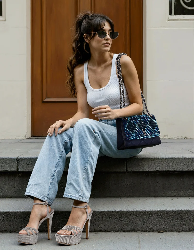 ستيف مادن Steve madden badalind women's blue satchel bag